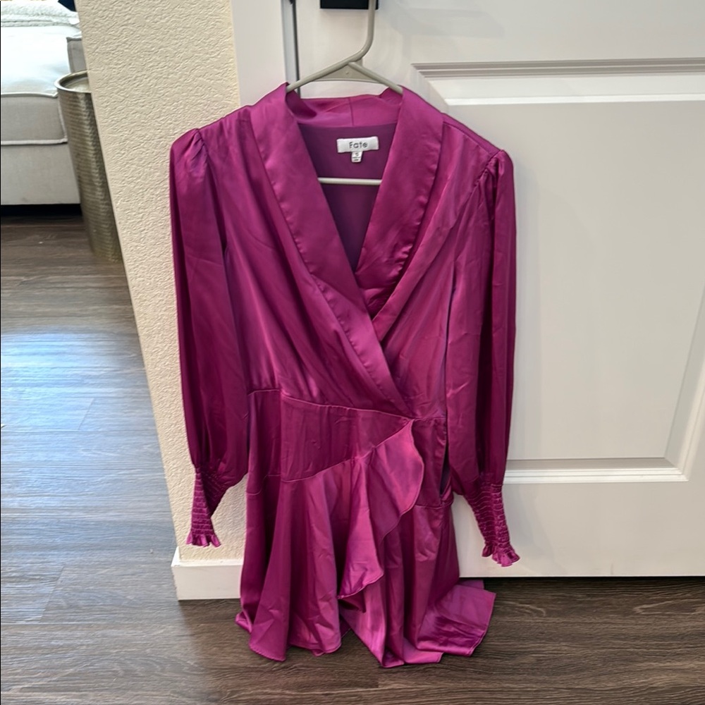 Fate Women's Mini Dress in Vibrant Magenta